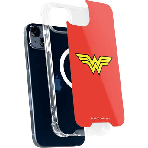 DC Comics Wonder Woman Classic Logo iPhone 15 Plus MagSafe Case
