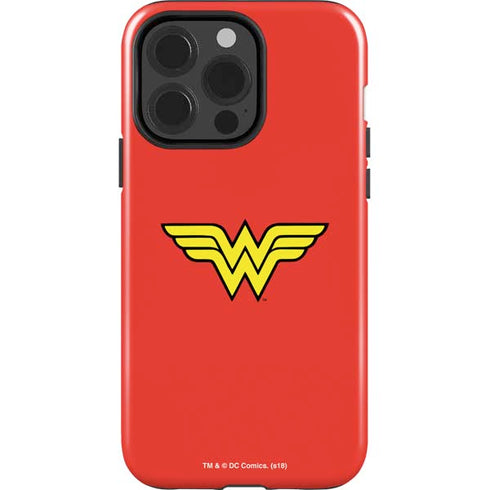 DC Comics Wonder Woman Classic Logo iPhone 15 Pro Impact Case