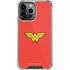 DC Comics Wonder Woman Classic Logo iPhone 14 Pro Max Clear Case