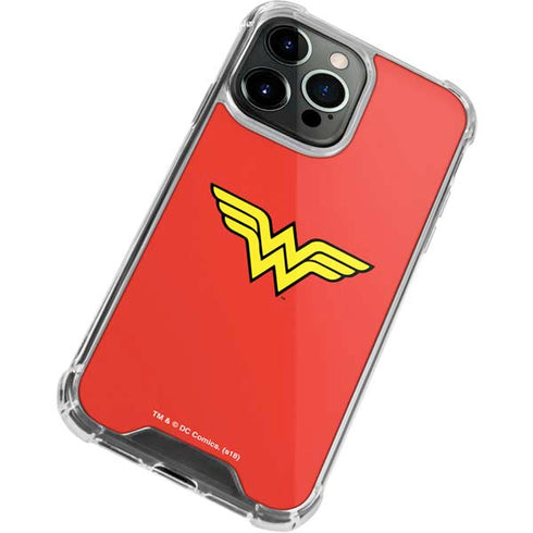DC Comics Wonder Woman Classic Logo iPhone 15 Pro Max Clear Case