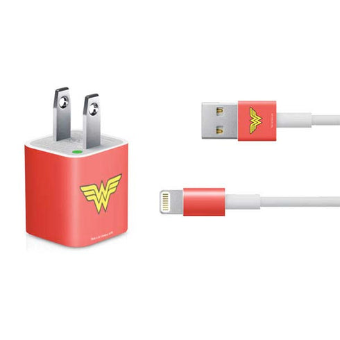 DC Comics Wonder Woman Classic Logo iPhone Charger (5W USB) Skin