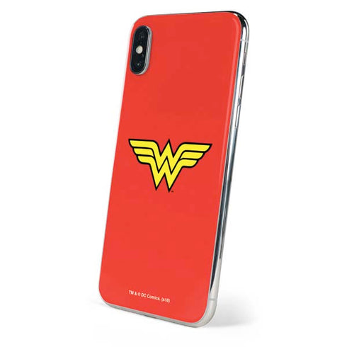 DC Comics Wonder Woman Classic Logo iPhone XS Skin