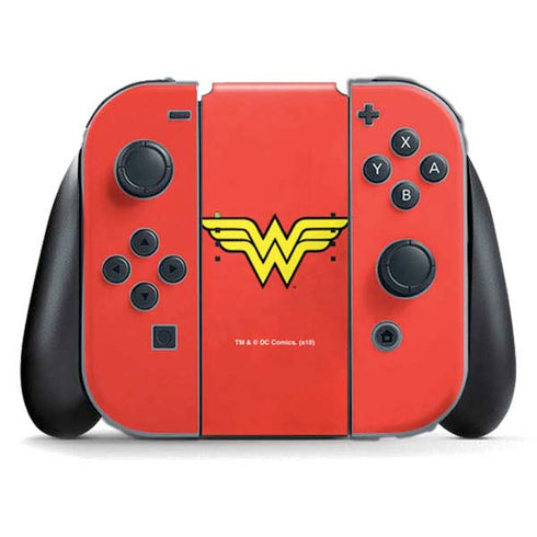 DC Comics Wonder Woman Classic Logo Nintendo Switch (2017-2021) Joy-Con Controller Skin