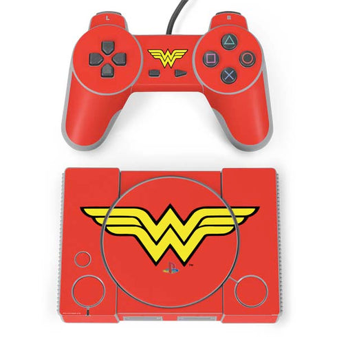 DC Comics Wonder Woman Classic Logo PlayStation Classic Bundle Skin