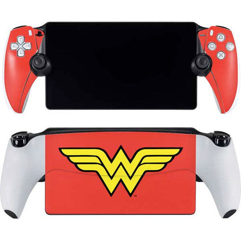 DC Comics Wonder Woman Classic Logo PlayStation Portal Remote Player Skin