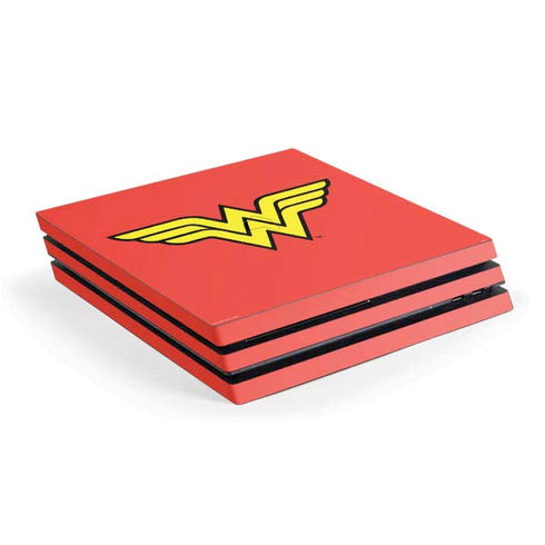 DC Comics Wonder Woman Classic Logo PS4 Pro Console Skin
