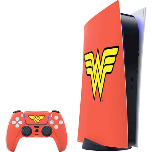 DC Comics Wonder Woman Classic Logo PS5 Digital Edition Bundle Skin