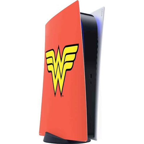 DC Comics Wonder Woman Classic Logo PS5 Digital Edition Console Skin