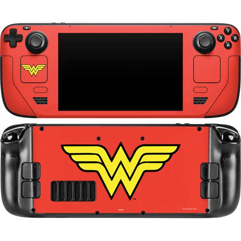 DC Comics Wonder Woman Classic Logo Steam Deck Handheld Gaming Computer Skin