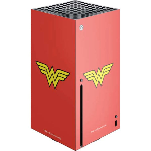 DC Comics Wonder Woman Classic Logo Xbox Series X Console Skin