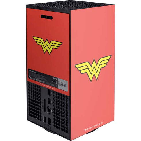 DC Comics Wonder Woman Classic Logo Xbox Series X Console Skin