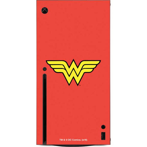 DC Comics Wonder Woman Classic Logo Xbox Series X Console Skin