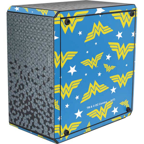 DC Comics Wonder Woman Logo Pattern Cooler Master MasterBox Q300L Mini Tower Skin