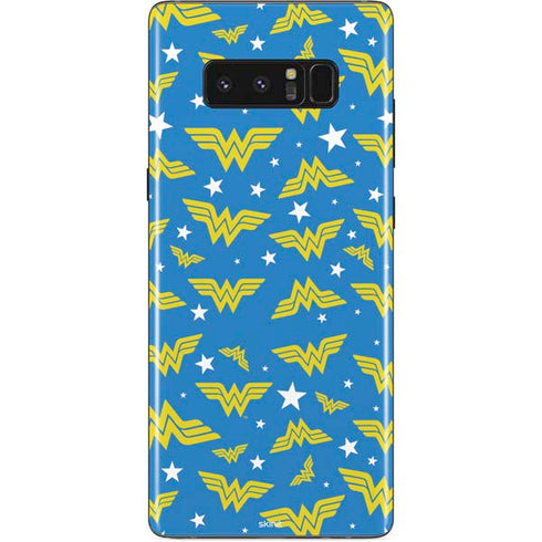 DC Comics Wonder Woman Logo Pattern Galaxy Note 8 Skin