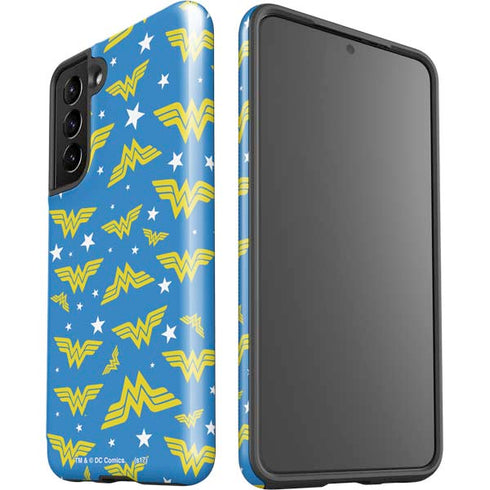 DC Comics Wonder Woman Logo Pattern Galaxy S21 5G Pro Case