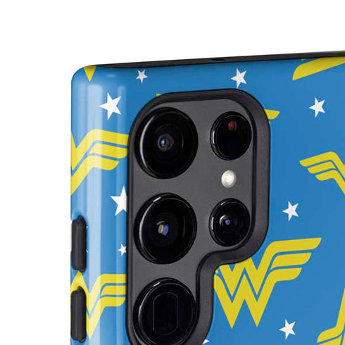DC Comics Wonder Woman Pattern Galaxy S24 Ultra Impact Case
