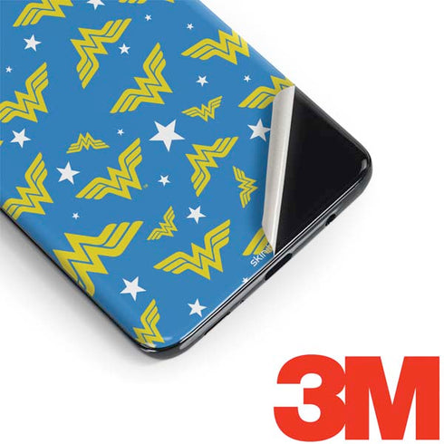 DC Comics Wonder Woman Logo Pattern Galaxy S9 Plus Skin