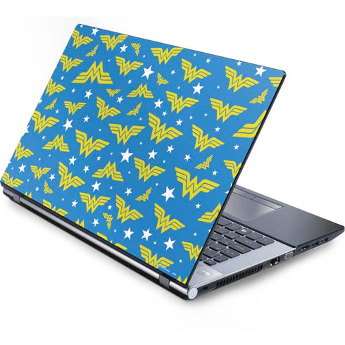 DC Comics Wonder Woman Logo Pattern Generic Laptop Skin