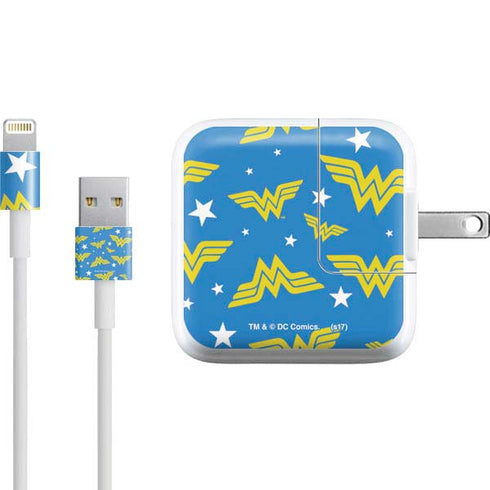 DC Comics Wonder Woman Logo Pattern iPad Charger (10W USB) Skin