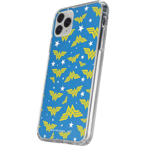 DC Comics Wonder Woman Pattern iPhone 11 Pro Clear Case