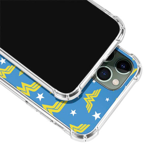 DC Comics Wonder Woman Pattern iPhone 11 Pro Max Clear Case