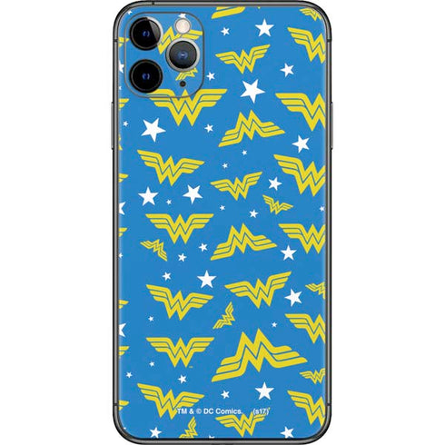 DC Comics Wonder Woman Logo Pattern iPhone 11 Pro Max Skin