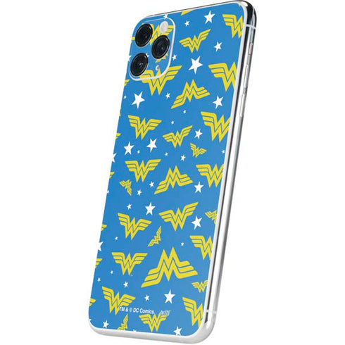 DC Comics Wonder Woman Logo Pattern iPhone 11 Pro Max Skin
