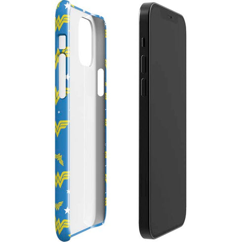 DC Comics Wonder Woman Logo Pattern iPhone 12 Mini Lite Case