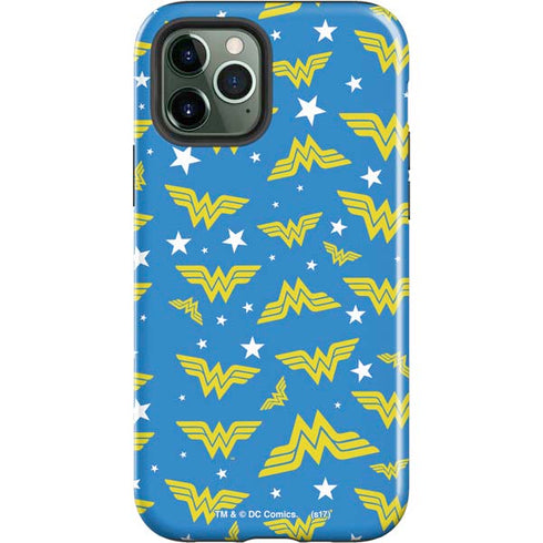 DC Comics Wonder Woman Logo Pattern iPhone 12 Pro Max Impact Case