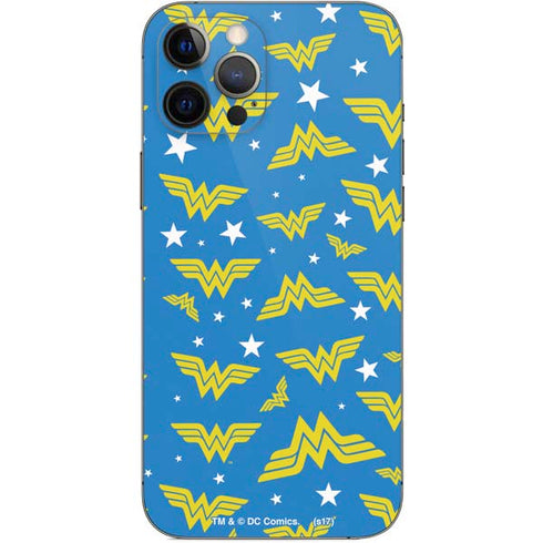 DC Comics Wonder Woman Logo Pattern iPhone 12 Pro Max Skin