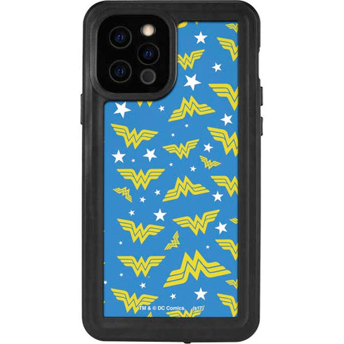 DC Comics Wonder Woman Logo Pattern iPhone 12 Pro Waterproof Case