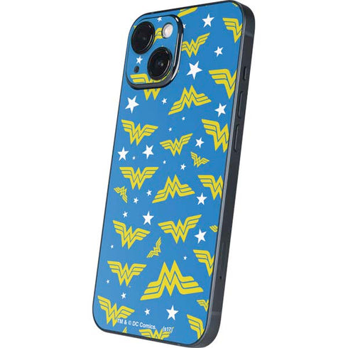 DC Comics Wonder Woman Logo Pattern iPhone 13 Mini Skin