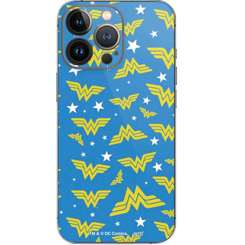 DC Comics Wonder Woman Logo Pattern iPhone 13 Pro Skin