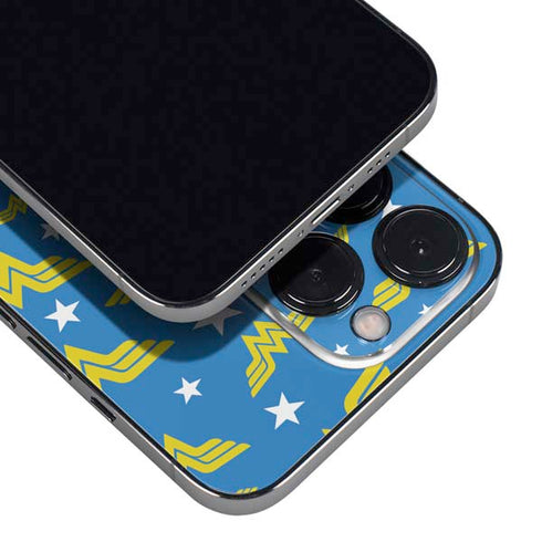 DC Comics Wonder Woman Logo Pattern iPhone 13 Pro Skin