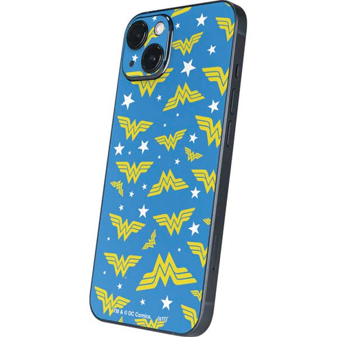 DC Comics Wonder Woman Pattern iPhone 15 Plus Skin