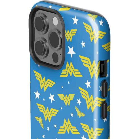 DC Comics Wonder Woman Pattern iPhone 15 Pro Max Impact Case