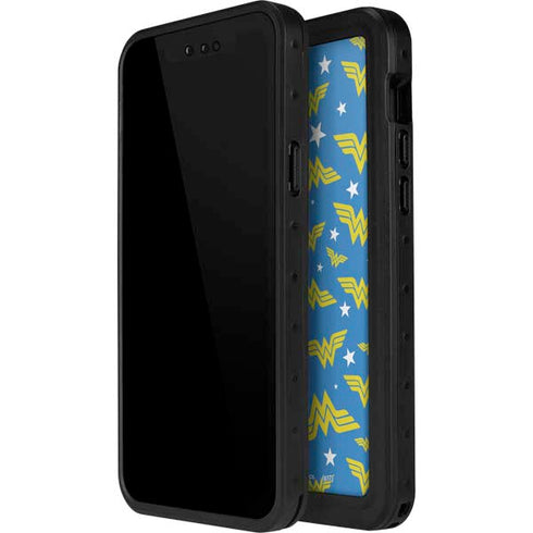 DC Comics Wonder Woman Pattern iPhone 15 Plus Waterproof Case