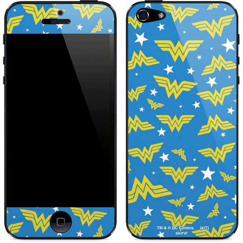 DC Comics Wonder Woman Logo Pattern iPhone 5/5s/5SE Skin