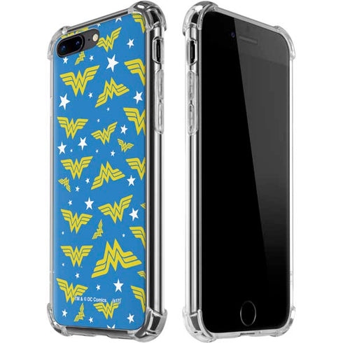 DC Comics Wonder Woman Pattern iPhone 7/8 Plus Clear Case