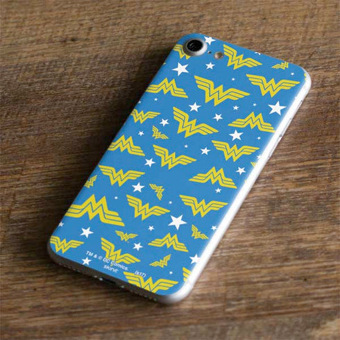 DC Comics Wonder Woman Logo Pattern iPhone 7 Skin