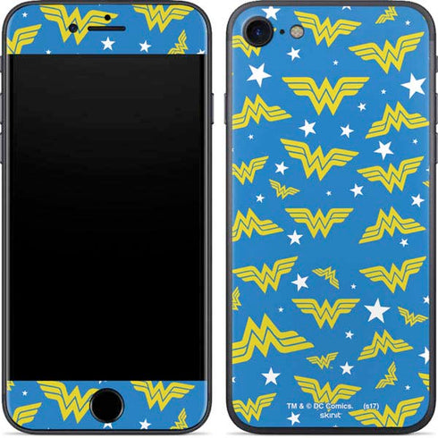 DC Comics Wonder Woman Logo Pattern iPhone 8 Skin