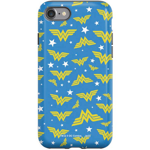 DC Comics Wonder Woman Logo Pattern iPhone SE (2nd & 3rd Gen) Pro Case