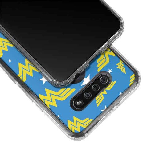 DC Comics Wonder Woman Pattern LG K51/Q51 Clear Case