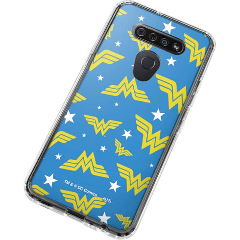 DC Comics Wonder Woman Pattern LG K51/Q51 Clear Case