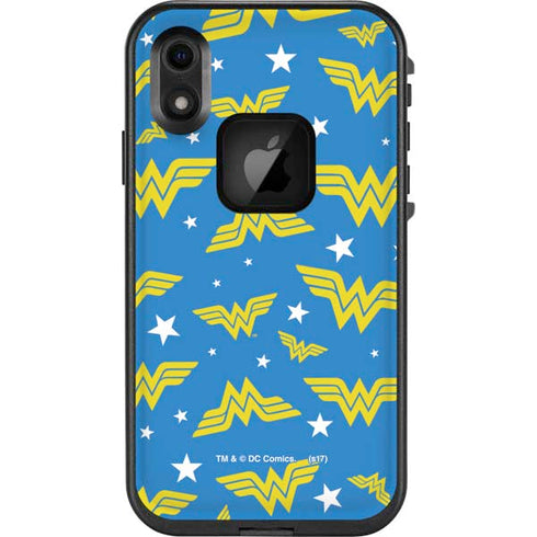 DC Comics Wonder Woman Logo Pattern LifeProof Fre iPhone Skin