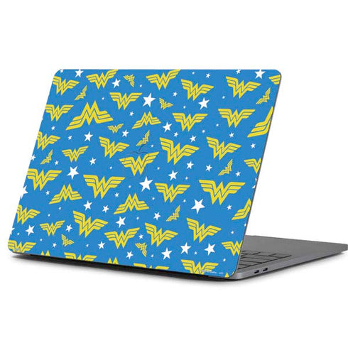 DC Comics Wonder Woman Logo Pattern Apple MacBook Pro 13-inch Skin