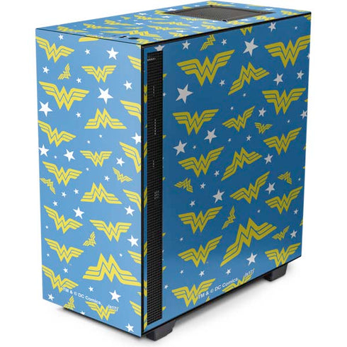 DC Comics Wonder Woman Logo Pattern NZXT H510 Compact ATX Mid-Tower Case Skin