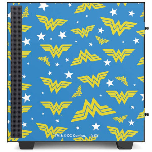 DC Comics Wonder Woman Logo Pattern NZXT H510 Compact ATX Mid-Tower Case Skin