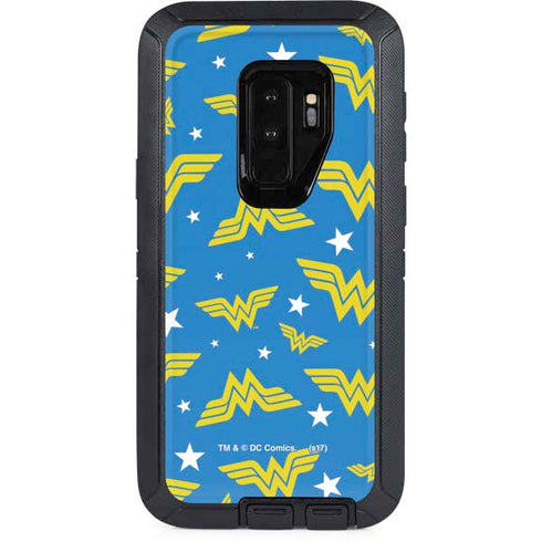 DC Comics Wonder Woman Logo Pattern Otterbox Defender Galaxy Skin
