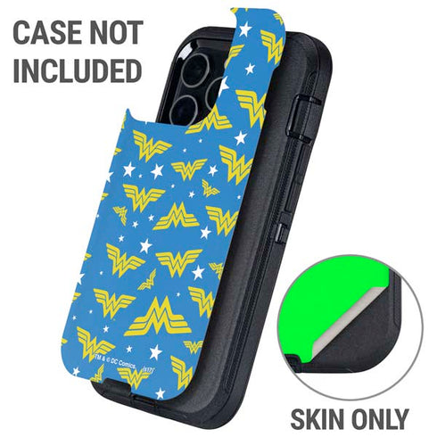 DC Comics Wonder Woman Pattern Otterbox Defender iPhone Skin